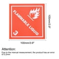 thumbnail image 2 of Unique Bargains Flammable Liquid Hazardous Class 3 Warning Stickers Adhesive Labels Red 200 pcs, 2 of 5