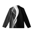 thumbnail image 3 of CCRFTGI Girls Long Sleeve Shirts for Child Size 10-12 Causal Back To School Button Down Collared Shirts Formal Striped Blouse Classic Fall Uniform Shirt with Pocket Black 6-7 Years, 3 of 4