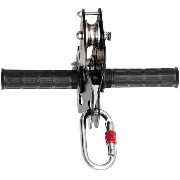 Zipline Kit for Kids & Adults, 60ft Outdoor Backyard Zipline with Spring Brake & Safety Harness, 500lb Capacity, Quick Setup Stainless Steel Zipline for Garden Playground Entertainment