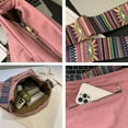 thumbnail image 6 of Omlopp Women Corduroy Tote Bag Large Shoulder Hobo Bag for Women Boho Casual Handbag Purse（Pink）, 6 of 8