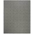thumbnail image 4 of SAFAVIEH Beach House Edmon Geometric Indoor/Outdoor Runner Rug Light Grey/Charcoal, 2' x 8', 4 of 10