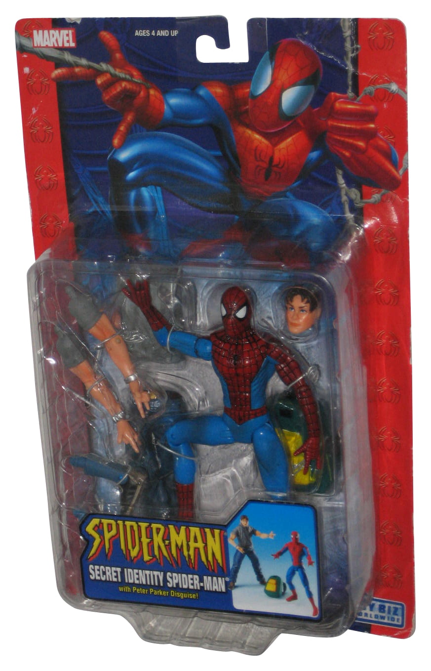 Marvel Spider-Man (2004) Toy Biz Figure w/ Secret Identity Peter Parker  Disguise 