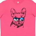 thumbnail image 4 of Inktastic French Bulldog Portrait with Sunglasses Youth T-Shirt, 4 of 5
