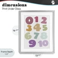 thumbnail image 4 of Stupell Industries Modern Muted Counting Numbers Gray Framed Print Under Glass, 13 x 16, by Susan Ball, 4 of 8