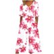 thumbnail image 1 of Vestido de Verano de Manga Corta para las Mujeres Casual V-Cuello Trasero Cremallera Lateral Bolsillo Overalls Poliéster Moda, 1 of 5