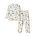 thumbnail image 1 of Fotbe Dinosaur Pijama de Hombre con Estampado de Manga Larga, Conjunto de 2 Piezas, Ropa de Dormir Suave y Cómoda con Bolsillos-XX-Large, 1 of 7