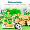 thumbnail image 3 of DRAFIDEEP Multi-Color Soccer Football Cake Toppers Set, Plastic Silicone Decorations for Birthday Party Cake Decorating, 3 of 8