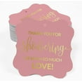thumbnail image 2 of Inkdotpot Real Gold Foil Bracket Shape Paper Hang Tags Thank You Baby/ Bridal Shower Favor Tags Pack Of 50, 2 of 7