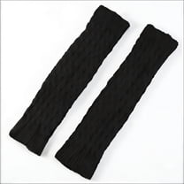 TELOLY Leg Warmers for Women Winter,Fashionable Design Calentadores Para Mujer,Essential Accessory Knee Warmers,Black