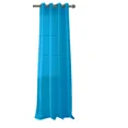 thumbnail image 3 of Gorgeous Home Linen 1 Piece Mira Faux Silk Semi-Sheer Bronze Grommet Curtain 55" x 95" Turquoise, 3 of 5