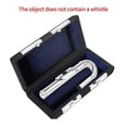 thumbnail image 4 of Silver Plated Flute Headjoint Leather Case, Flute Curved Blowing Tube, 4 of 5