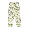 thumbnail image 4 of Daiia Lavender Flowers Women's Sleep Pant with Pockets and Drawstring,Pajama Pants-Large, 4 of 9