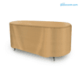 thumbnail image 2 of Patio Small Waterproof Oval Table Cover - Outdoor Patio Table Washable - Heavy Duty Furniture 60 Inch Oval Table Cover, 2 of 5