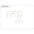 thumbnail image 2 of Designers Impressions Kain Design Contemporary Satin Nickel Dummy Euro Door Lever Hardware (Non- Functioning), 2 of 2