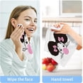 thumbnail image 6 of GZHJMY Afro Girl with Puff Hair Blowing Pink Bubble Gum Washcloth Set of 4 Pcs 100% Cotton Small Face Towel, 12 x 12 inch, 6 of 7