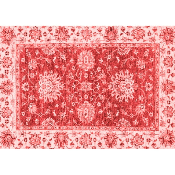 Ahgly Company Indoor Rectangle Oriental Red Traditional Area Rugs, 3' x 5'