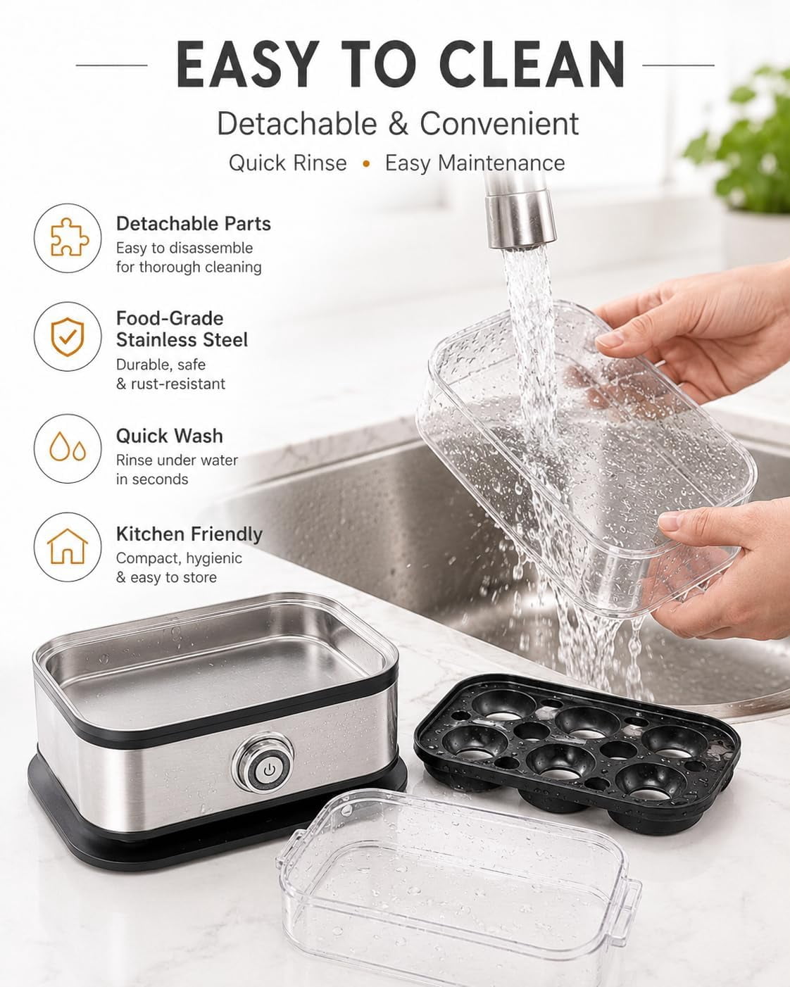 110V Multifunctional Egg Steamer with Clear Lid - Rapid Egg Cooker 6 Egg Capacity, 2026 New Stainless Steel Egg Cooker, Electric Egg Cooker with PTC Heating, Busy Mornings & Fitness Meal Prep