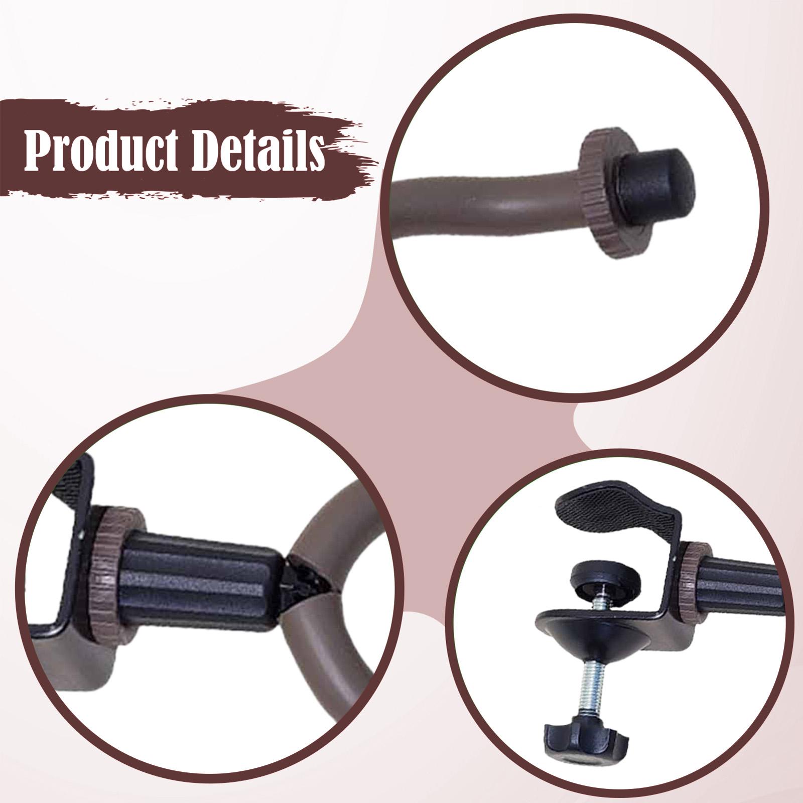 MERIGLARE Music Stand Extension Rack Mic Stand Guitar Hanger Heavy Duty Lightweight Accessories Attachment for Schools Home Suona Bows style 2