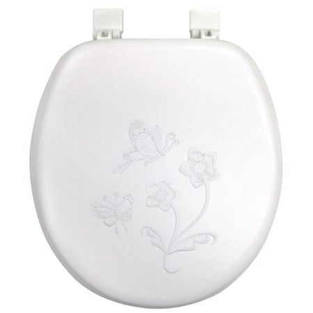 - Mainstays Believe Butterfly Vinyl Toilet Seat