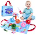 thumbnail image 1 of Juego de pesca Montessori de juguete para niños de 1 a 3 años con 22 piezas, 1 of 7