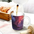 thumbnail image 3 of Yiaed Red And Blue Fire Dragon Print Ceramics Coffee,Large Handle Design,Extra Large Tea and Coffee Cup for Office and Home Mugs, 3 of 6