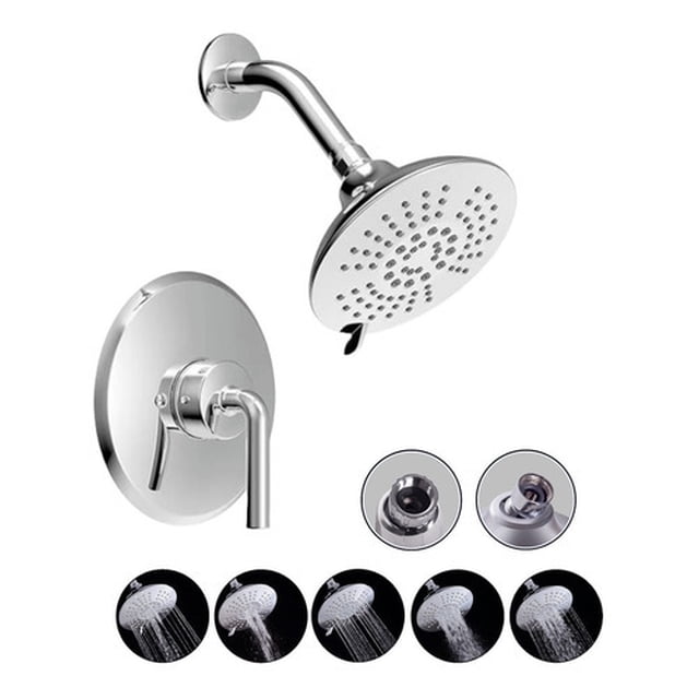 Homefits Baño 30100841 Regadera Redonda Cromo Y Monomando
