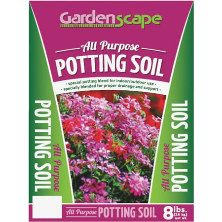Gardenscape 8lb Potting Soil GPS8B Pack of 6 (Best Topsoil In A Bag)