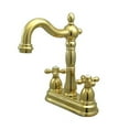 thumbnail image 2 of Kingston Brass KB1491AX Heritage Two-Handle Bar Faucet, Polished Chrome, 2 of 2
