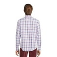 thumbnail image 4 of George Men's & Big Men's Brushed Poplin Button-Up Shirt with Long Sleeves, Sizes S-3XL, 4 of 6