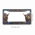 thumbnail image 3 of ZZkhGO Cow Commemorative License Plate Frame, Cute Silly Animal Theme Car Tag Holder, Metal Rust-Proof Decorative Frame for Front Rear Plate, Universal Fit for Sedan SUV, 3 of 7