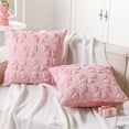 thumbnail image 4 of Fundas de Almohada Mixweer Coquette Rosa Oscuro Poliéster 45x45 cm, 4 of 6