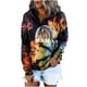 thumbnail image 1 of Sudadera de manga larga con estampado tie-dye y capucha para mujer Blusa informal Jersey Tops Pompotops  gfhjh12443, 1 of 6