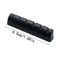 thumbnail image 2 of Musician Essentials Plastic Guitar Nut for Folk Acoustic Electric Guitars 43x6x8.3-7.4mm Durable Replacement Accessory Home Studio, 2 of 2