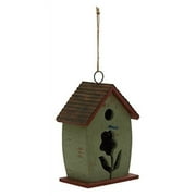 Woodland Imports Log Cabin Hanging 17 in x 7 in x 5 in Birdhouse