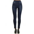 thumbnail image 4 of Jvini Women's Pull On Skinny Jeans Stretch Denim Jean Jeggings 29" Dark Indigo Wash, 4 of 5