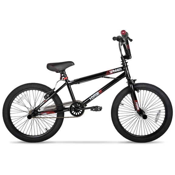 Hyper Bicycles 20" Boy's Spinner BMX Bike, Children Ages 8-13, Black