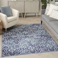 thumbnail image 2 of Nourison Jubilant Floral Navy/Ivory 5'3" x 7'3" Area Rug (5x7), 2 of 8