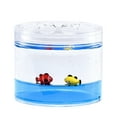thumbnail image 4 of Locco Decor 4 Piece Acrylic Liquid 4D Floating Motion Bathroom Vanity Accessory Set Garden Theme Leaf Toothbrush Holder, Tumbler, Soap Dispenser, Soap Dish, 4 of 6