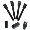 thumbnail image 2 of Miangastore 4 Pcs Pieds de Table Pliants Robustes Lit Durables Pieds de Table pour Portable Mobilier (Noir), 2 of 8