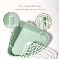 thumbnail image 4 of Medium Rabbit Litter Box Bunnies Corner Toilet Box for Ferret Hamster Dragon Cat Guinea Pig Dutch Pig Supplies, 4 of 5