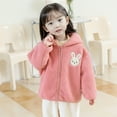 thumbnail image 3 of Vedolay Girls 2023 Coat Girls Hooded Puffer Coat with Patch Pockets,Red 4-5 Years, 3 of 4