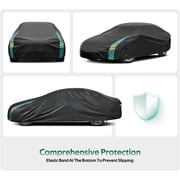 Kayme Full Exterior Covers Waterproof All Weather for Sedan & Coupe, Universal Fit for Corvette, Porsche 911, Honda Civic, Toyota Corolla, etc. Rain Winter Sun Protection.(Length: 179-185)