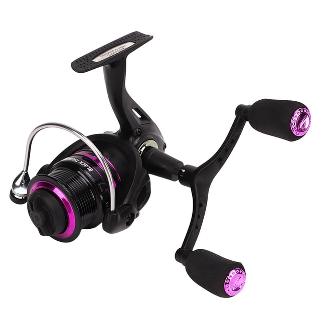 Fishing Reel, Double Rocker Arm Stable Metal High Hardness Accuracy Cold Forging Lightweight Reel with Grip for Ice Fishing