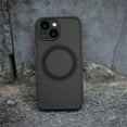 thumbnail image 5 of Luxury Matte Magnetic Wireless Charging Phone Case For iPhone 15 14 13 12 11 Pro Max Plus Full Coverage Shockproof Armor Silicone Bumper Clear Hard PC Cover, 5 of 5
