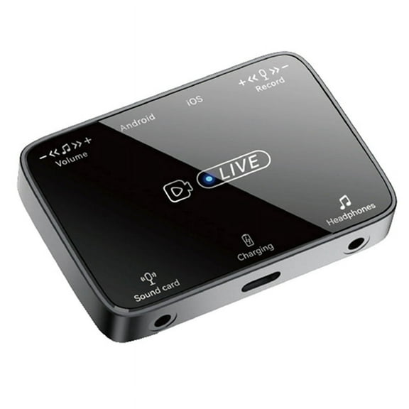 2 in 1 Live Broadcast Sound Card Adapter Suitable for Interface/Typec Universal Stereo Karaoke&Microphone Artifact