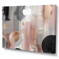 thumbnail image 2 of Designart "Pink Rosegold Captivating Circle II" Modern Shapes Transitional Canvas Print, 2 of 5