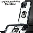 thumbnail image 2 of SaniMore for iPhone 14 Pro 6.1" 2022 Case, Military Grade Protection Case with Magnetic Car Mount Metal Hidden Kickstand Lens All-inclusive Shockproof Anti-fall Case For iPhone 14 Pro, Black, 2 of 11