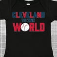 thumbnail image 4 of Inktastic Cleveland Vs. the World Blue and Red with Baseball Boys or Girls Baby Bodysuit, 4 of 5