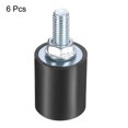 thumbnail image 3 of 6 Pack M8x23mm Thread Studs Rubber Shock 25x30mm Male Female 6 Pack M8 Lock Nuts, 3 of 6