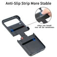 thumbnail image 2 of For Samsung Galaxy Z Flip 4 Case Luxury PU Leather Colorful Shockproof Ring Holder Portable Protective Cover, 2 of 5